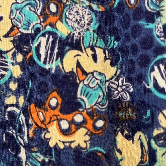 Women’s LulaRoe Disney Classic T-Shirt Blue Mickey Mouse Short Sleeve size XL - Picture 2 of 5